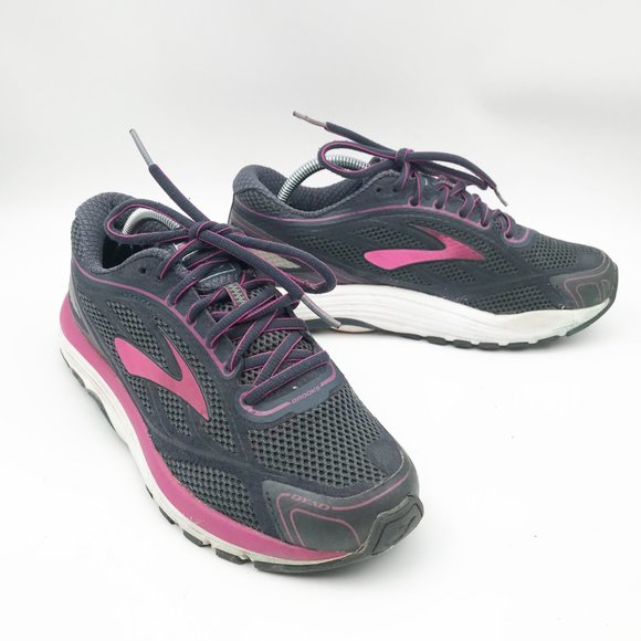 BROOKS Dyad Purple Gray Athletic Running Gym Sneakers Shoes Womens 7 - Picture 1 of 13